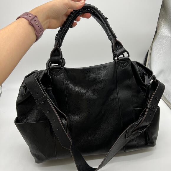 Aimee Kestenberg The Suzie Large Leather Satchel Black Handbags - Picture 11 of 15